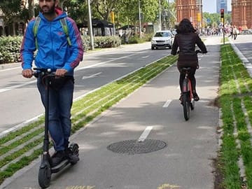 Bike lanes and e-mobility in Barcelona