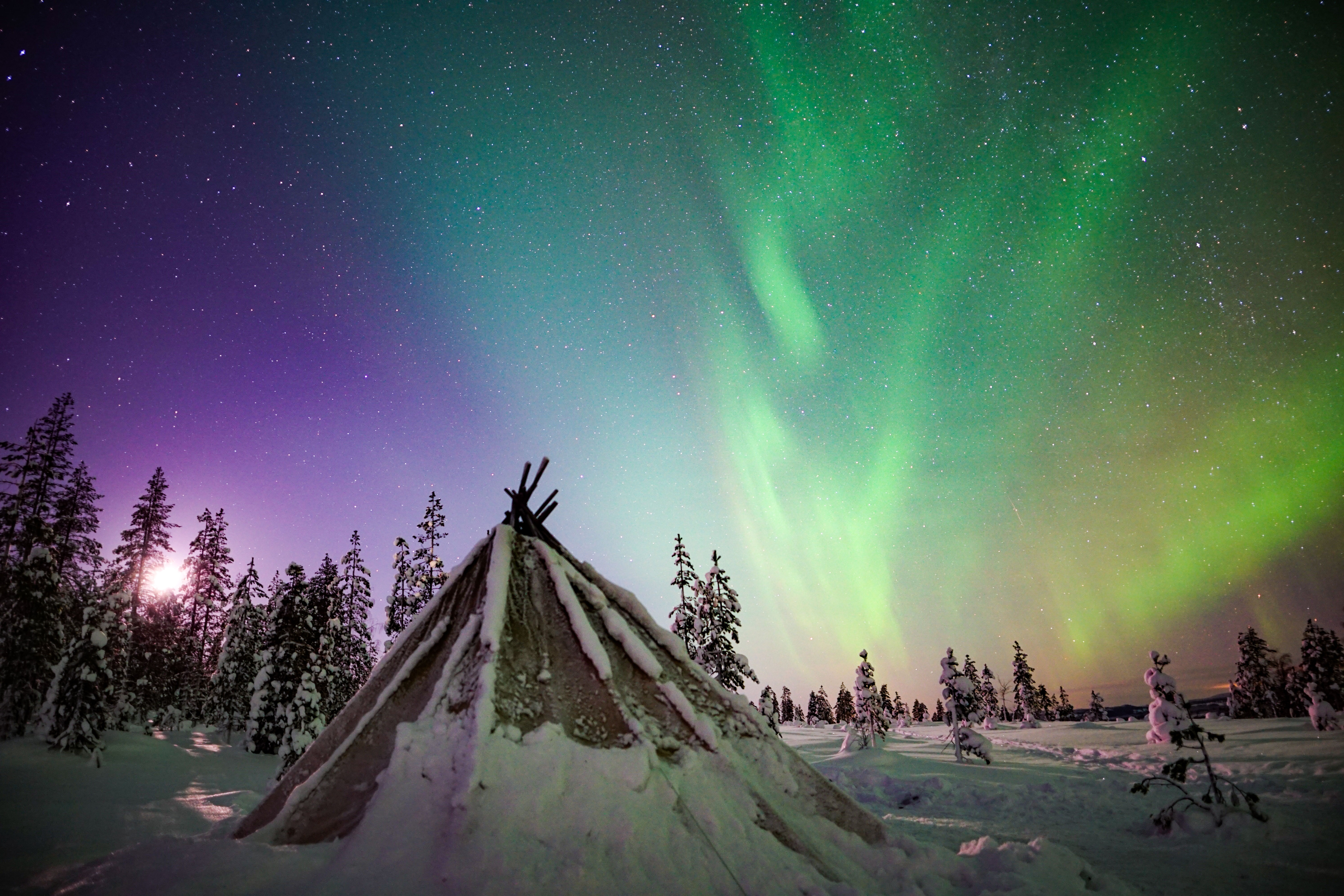 Northern Lights in Rovaniemi, Lapland