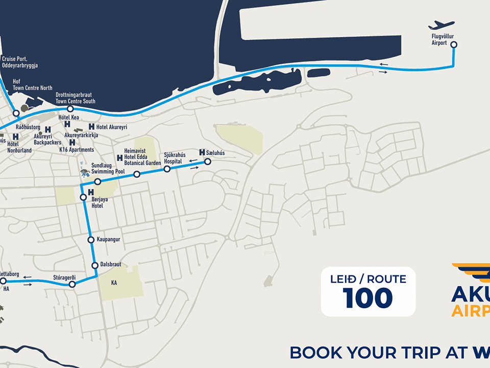 Akureyri Airport Bus - To Airport — Sýsli - Ferðir og ökukennsla ehf