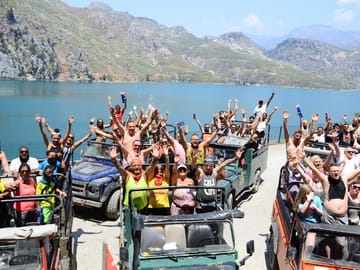 Jeep Safari and Green Lake Boat Trip from Side