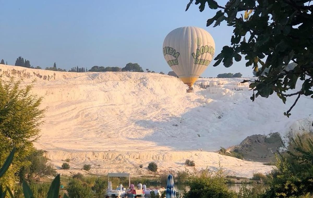 Hot Air Balloon Ride Over Pamukkale's Travertine Terraces