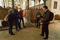 Peter guiding usual small sized groups for Morse tours