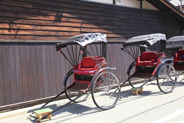 Rickshaw ride in Miyajima island, Hiroshima
