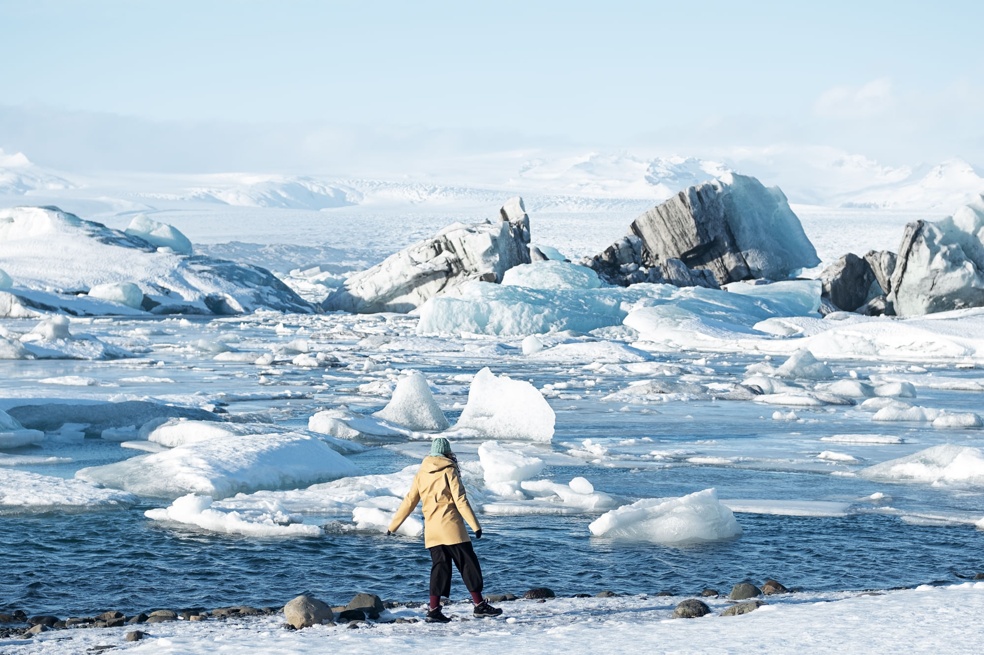 Taking in the beauty at Glacier Lagoon Iceland