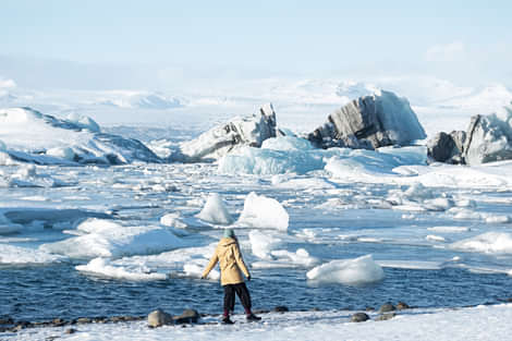 Taking in the beauty at Glacier Lagoon Iceland