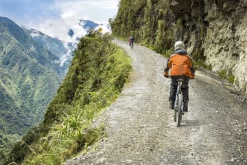 Bike Tour Down the Death Road in La Paz, Bolivia