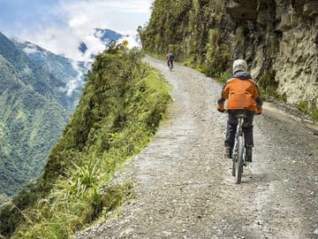 Bike Tour Down the Death Road in La Paz, Bolivia