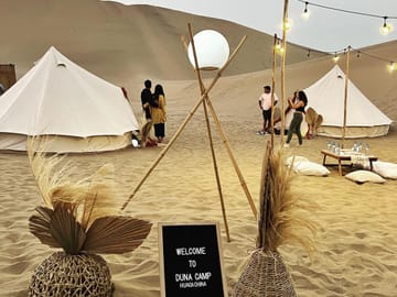 Desert Glamping Experience in Ica, Peru with Gourmet Dinner