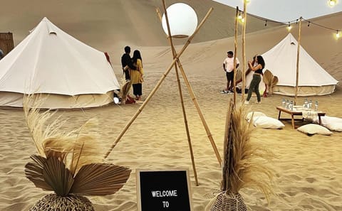 Desert Glamping Experience in Ica, Peru with Gourmet Dinner