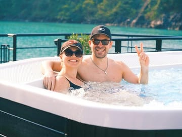 The Halong Catamaran Cruise - Luxury Day Tour with Jacuzzi