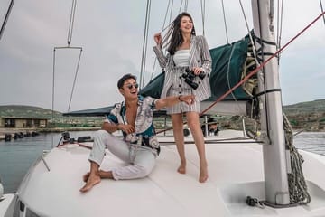 Luxury Semi-Private Catamaran Cruise in Mykonos