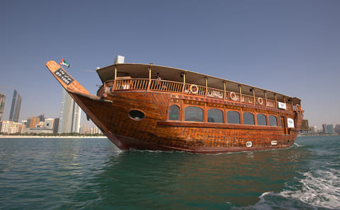 Romantic Dhow Dinner Cruise in Abu Dhabi with Scenic Views
