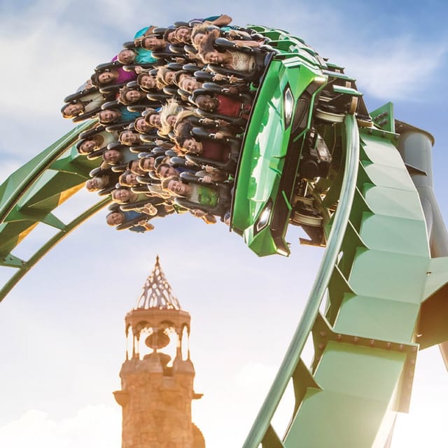 The Incredible Hulk Coaster at Universal Islands of Adventure