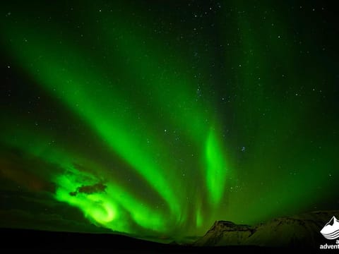 Northern lights during 4 day tour Iceland
