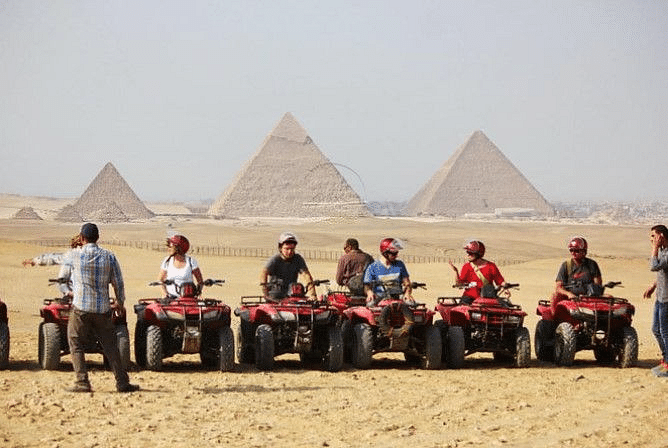 Quad bike desert safari at the Giza pyramids