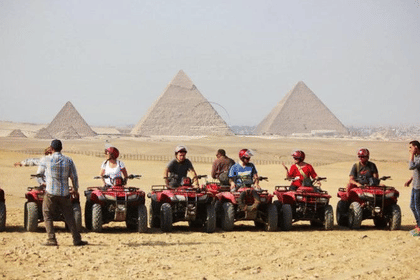 Quad bike desert safari at the Giza pyramids