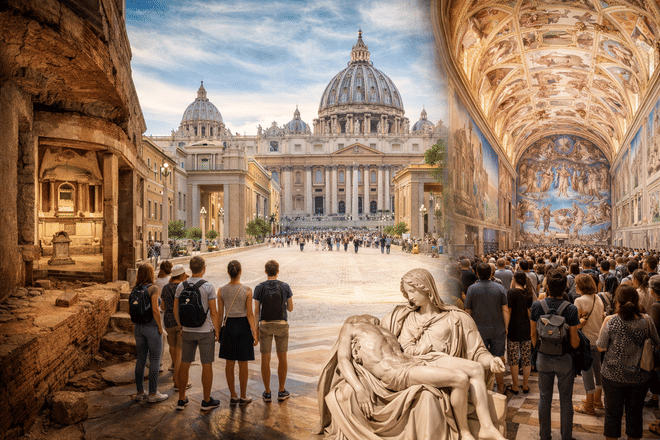 St. Peter’s Tomb & Vatican Necropolis Tour with Basilica
