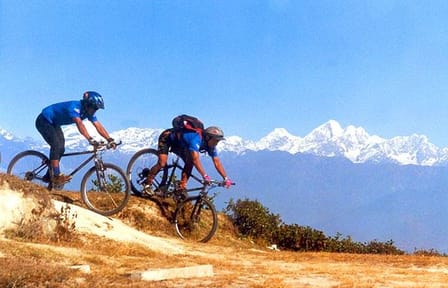 Mountain Biking Day Trip to Surrounding Hill near Kathmandu