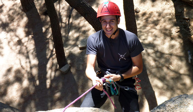 Rappelling in Madrid