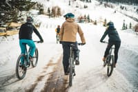 Snow mounain bike tour