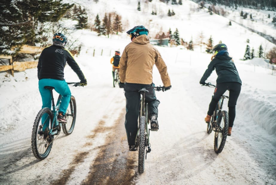 Snow mounain bike tour