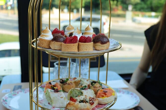 Dubai: Bustronomy Gourmet Brunch, Afternoon Tea, or Dinner on a Luxury Glass-Roof Bus!