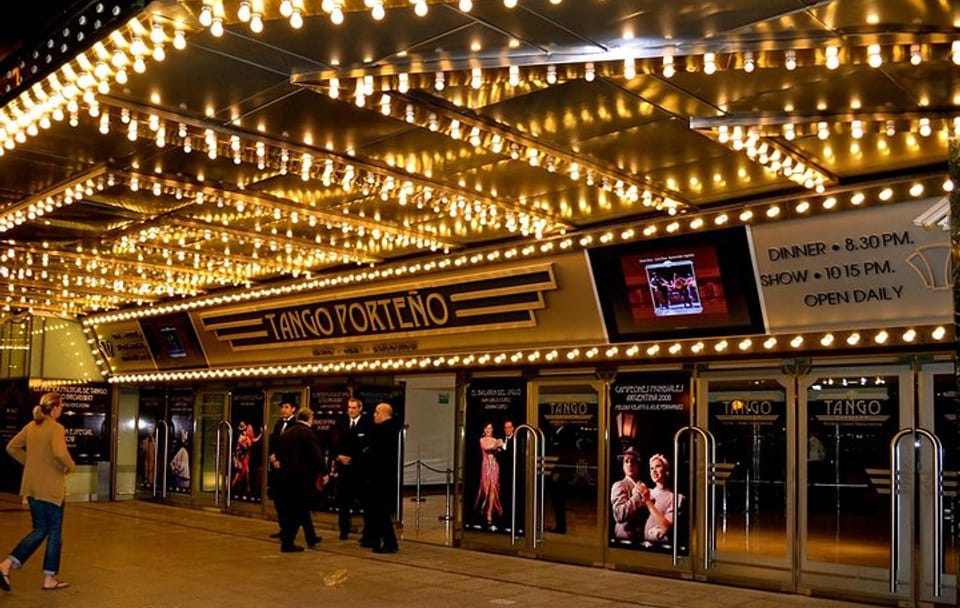 Tango Porteño Show with Private Transfers with optional dinner