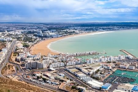 Explore Agadir on Half day & Sunset Camel ride with BBQ Dinner