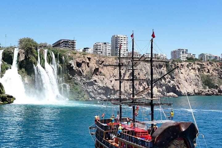 Antalya Pirate Boat Tour Visiting Duden Waterfall 3