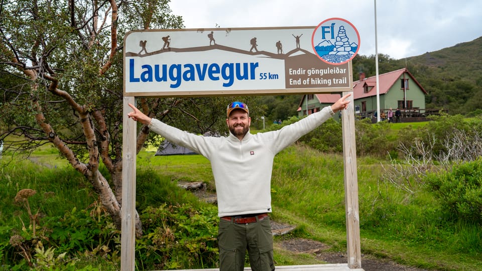 The Laugavegur trek is four days of walking and a week of your trip