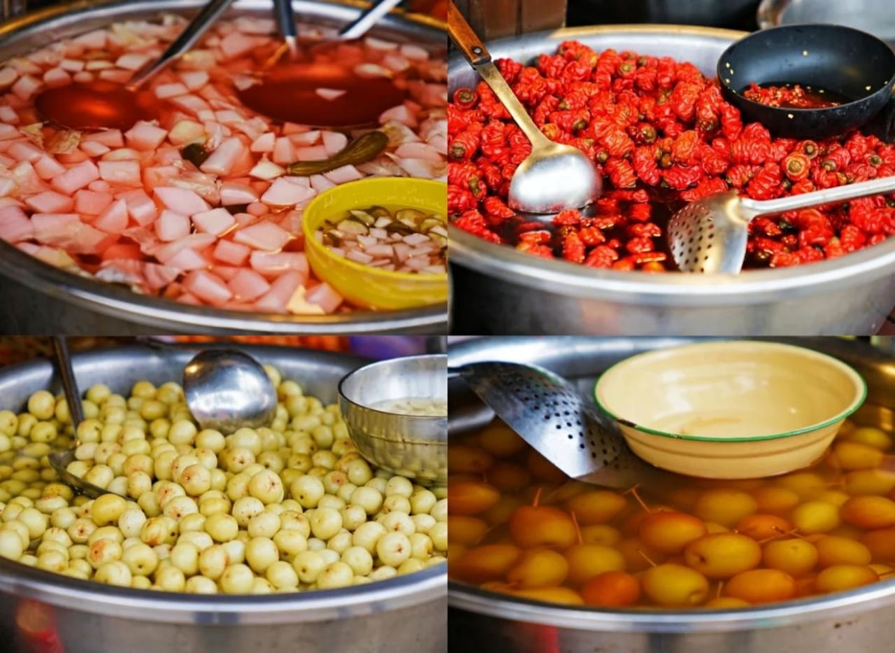 Pickled fruits in Chama Flower Street