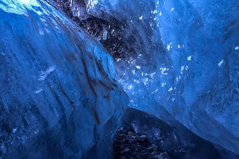 Skaftafell ice cave during 3 day south coast iceland tour
