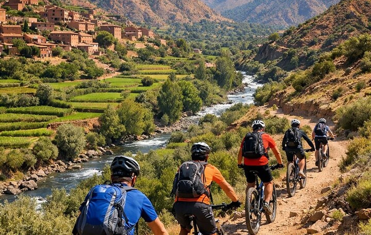 Marrakech: Biking Adventures & Atlas Mountains Day Trip