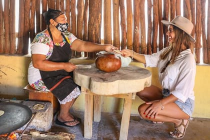 Ek Balam Archaeological Tour with Cenote Swim and Valladolid Visit