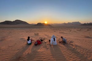 Wadi Rum Full Day Jeep Tour + Overnight in Bedouin Camp & Dinner