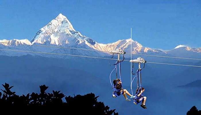 Extreme Zip-Line Adventure in Pokhara: Soar Above the Himalayas