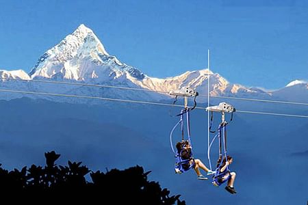 Extreme Zip-Line Adventure in Pokhara: Soar Above the Himalayas