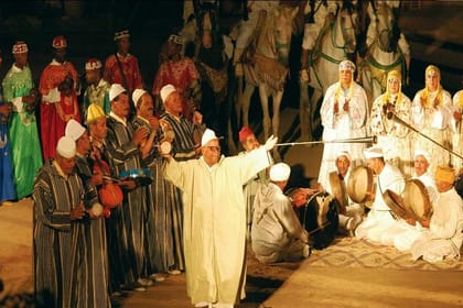 Fantasia Show Chez-Ali Moroccan Restaurant in Marrakech