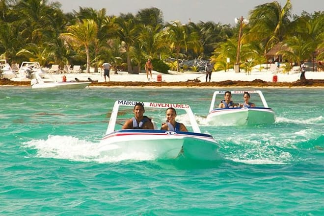 Drive you own speed boat in the ocean