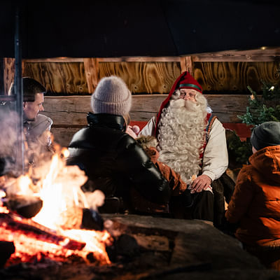 Private Meeting with Santa Claus in his cottage in Lapland