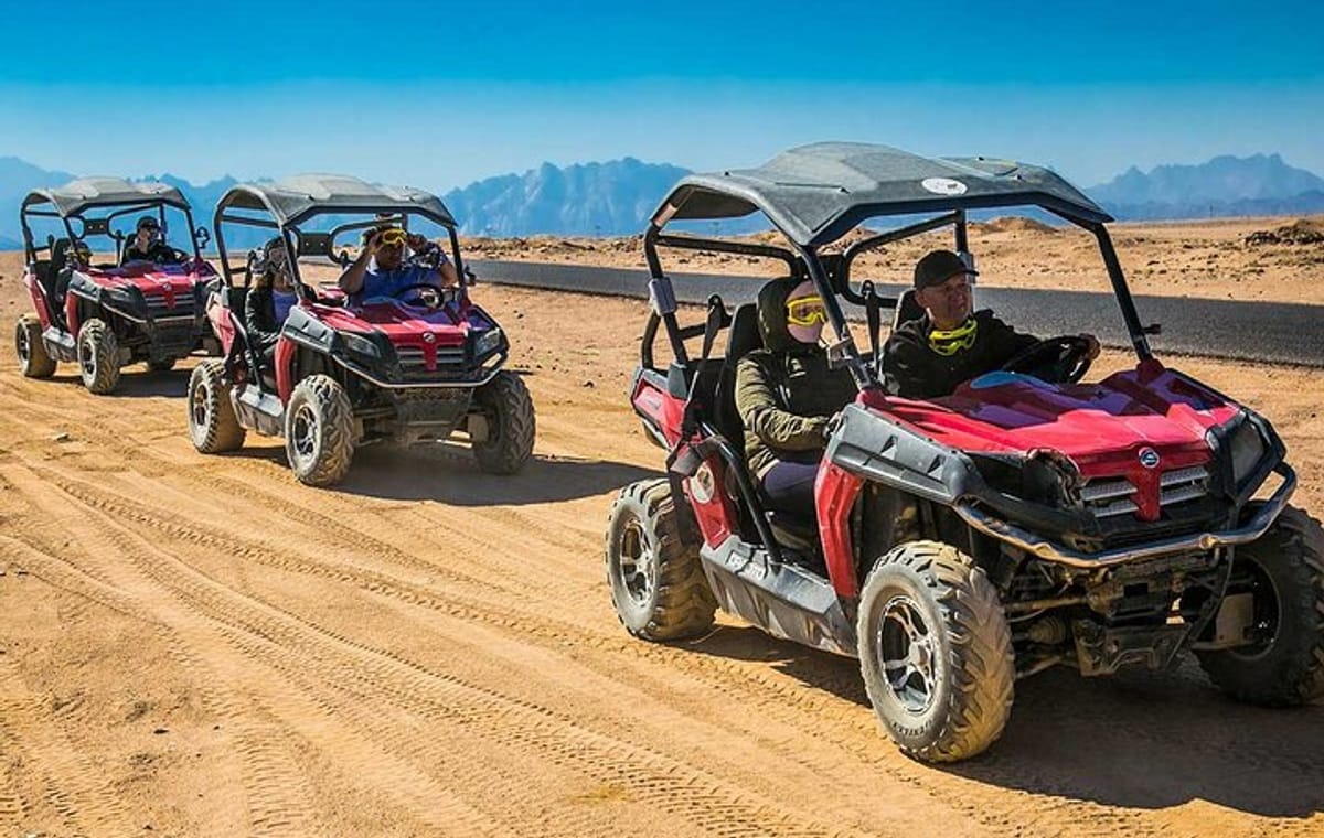 Spider Car Buggy Desert Adventure with Camel Ride from Marsa Alam
