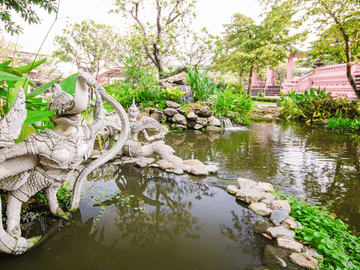 Tham Lod Cave & Pre-Historical Tomb & Bamboo Bridge