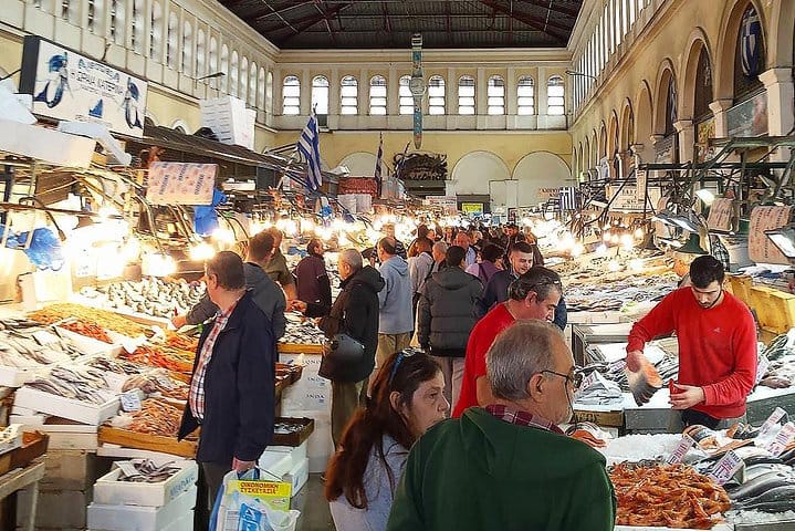Varvakios central meat and fish market