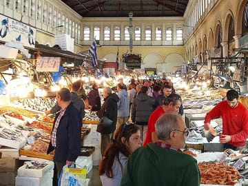 Varvakios central meat and fish market