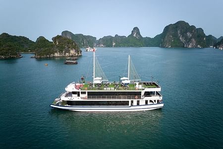 Halong Bay Luxury Day Cruise: Buffet Lunch, Kayaking & Sunset Views