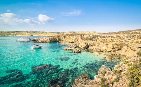 Powerboat Trip to Comino and Blue Lagoon from St. Julian's
