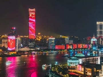 Shanghai Night River Buffet Dinner Cruise with Private Transfers