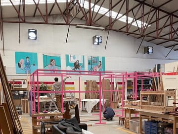 Lisbon Lunch with Local Artists in a Creative Studio