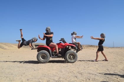 Hurghada Family Safari: 1-Hour Quad & Buggy with Dinner and Show