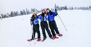 Snowshoe Trip for Ice Fishing in Saariselka